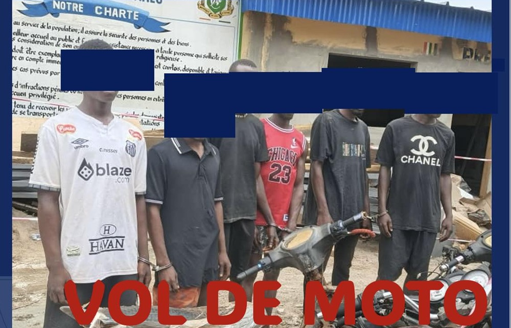Daloa : six membres d’un gang de voleurs de motos interpellés